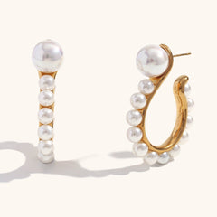 Vintage Statement Pearl Earrings - icrush - schmuck