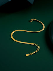 Wide Sleek FUSSKETTCHEN Gold-Shopicrush