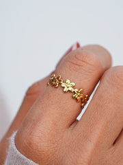 Wild Flower Ring Gold - icrush - schmuck