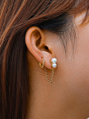 JOYFUL Pearl Ohrringe Silber-Shopicrush