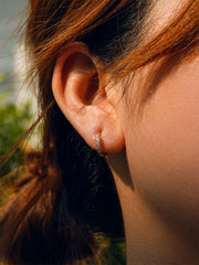 Everlasting Courage Small OHRRINGE SILBER-Shopicrush