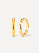 Textured Twist Hoop Ohrringe Gold-Shopicrush