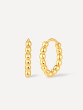 Beaded Hoop Ohrringe Gold-Shopicrush
