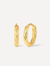 Chunky Twist Hoop Ohrringe Gold-Shopicrush