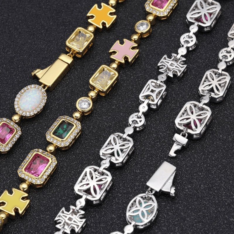 10mm Colored Gemstone Art Chain - icrush - schmuck