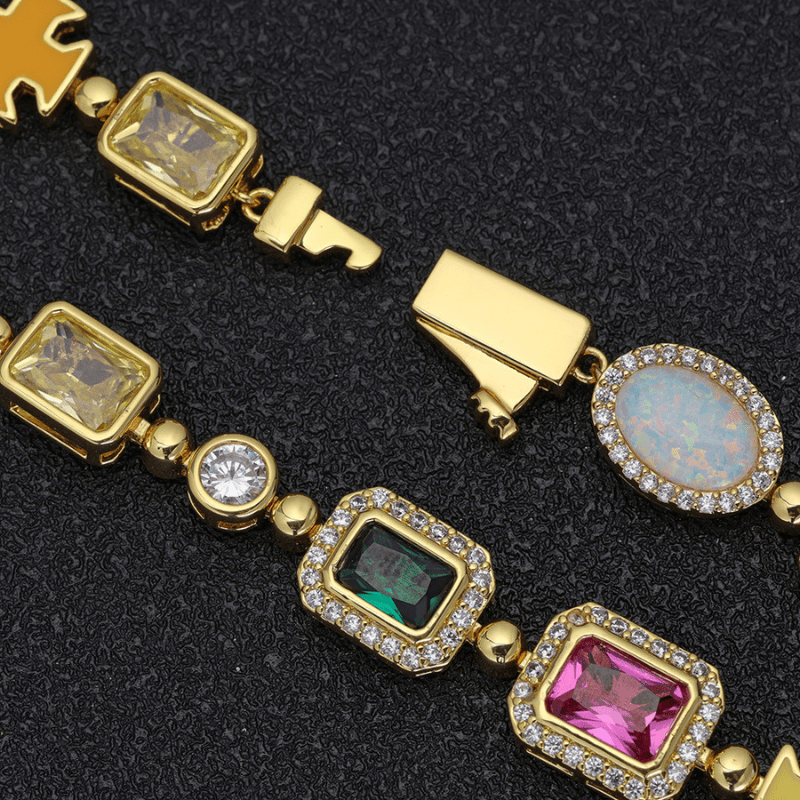 10mm Colored Gemstone Art Chain - icrush - schmuck