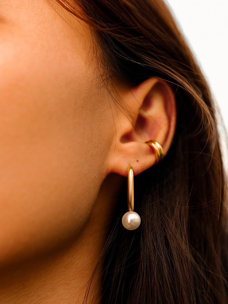 Absolute Appeal Pearl Ohrringe Gold-Shopicrush