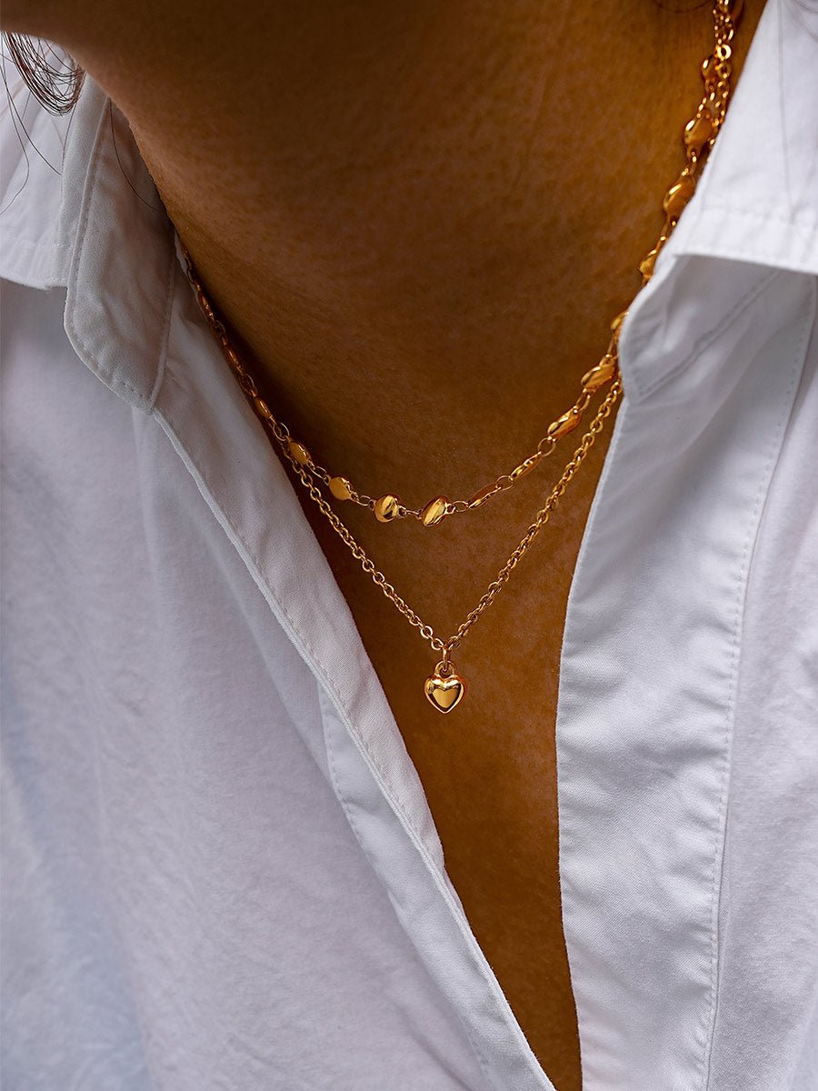 Bold heart Kette Gold - icrush - schmuck