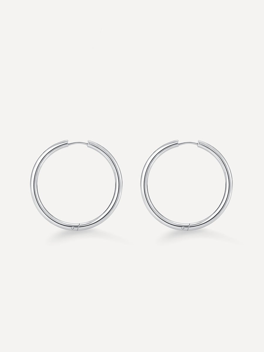 Classic Hoop OHRRINGE Silber-Shopicrush