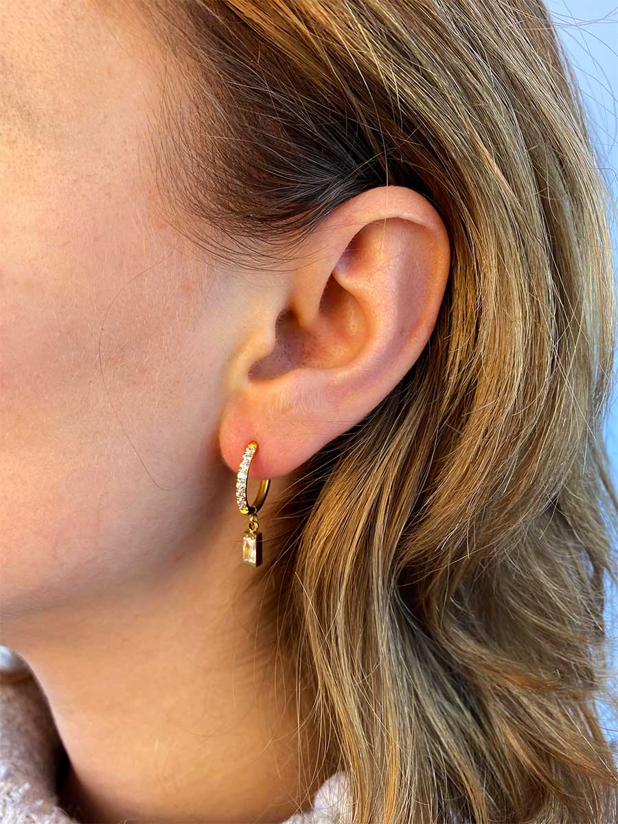 CRYSTALIZED CHRIE Ohrringe Gold-Shopicrush