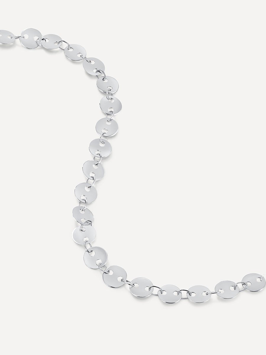 Disk Connect Kette Silber-Shopicrush