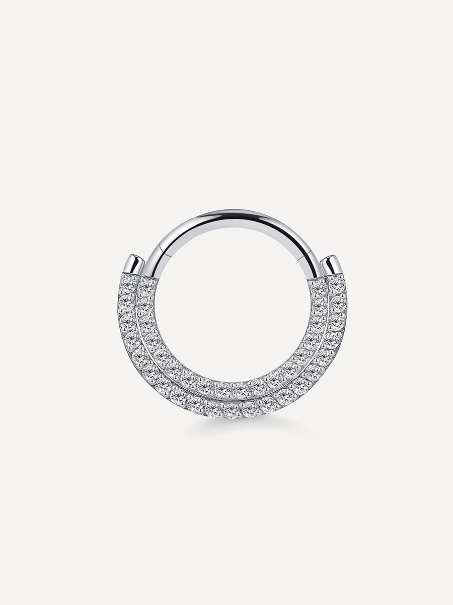 Double Glow Titan Piercing Silber-Shopicrush