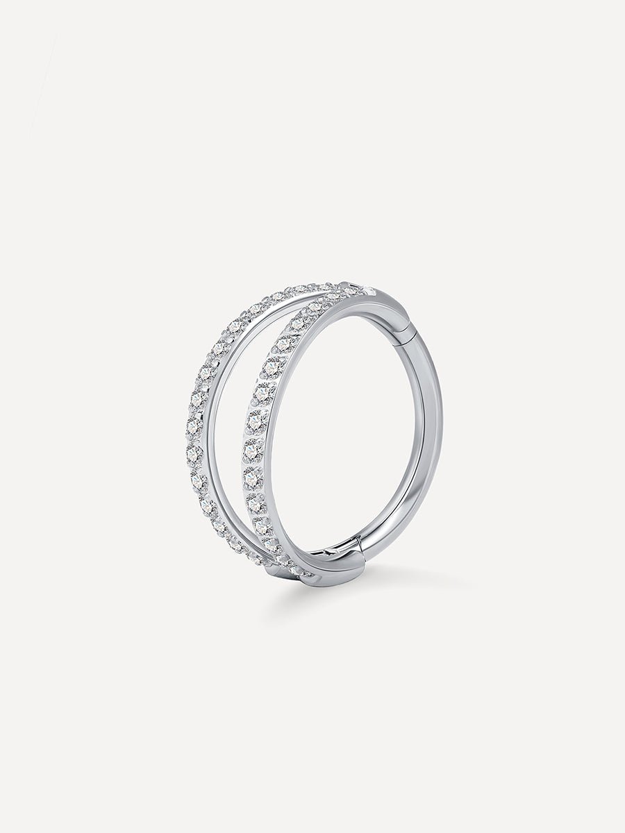 Double Shine Titan Piercing Silber-Shopicrush