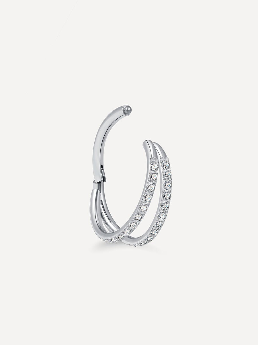 Double Shine Titan Piercing Silber-Shopicrush