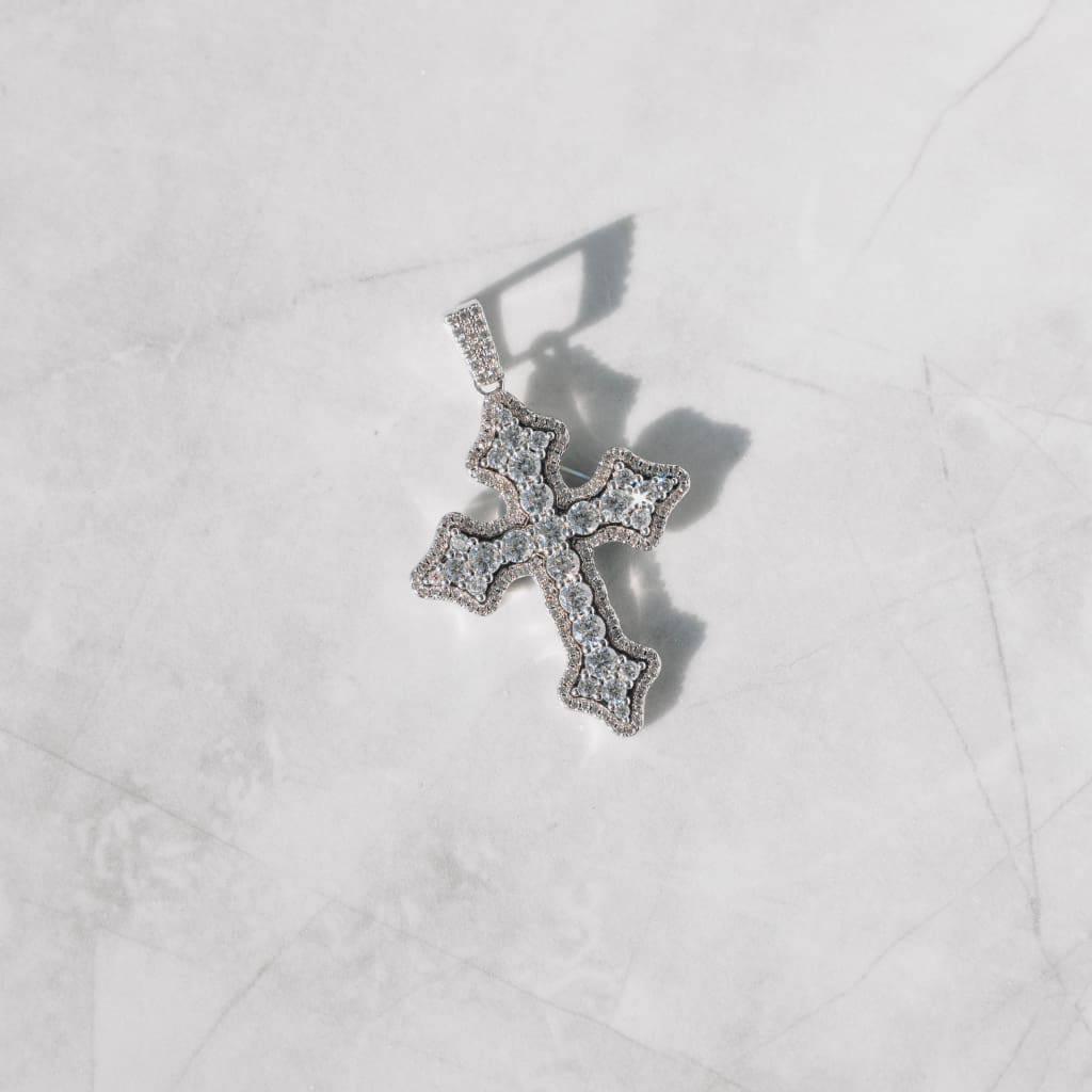 Funkelnder Cluster - Kreuz Anhänger - icrush - schmuck