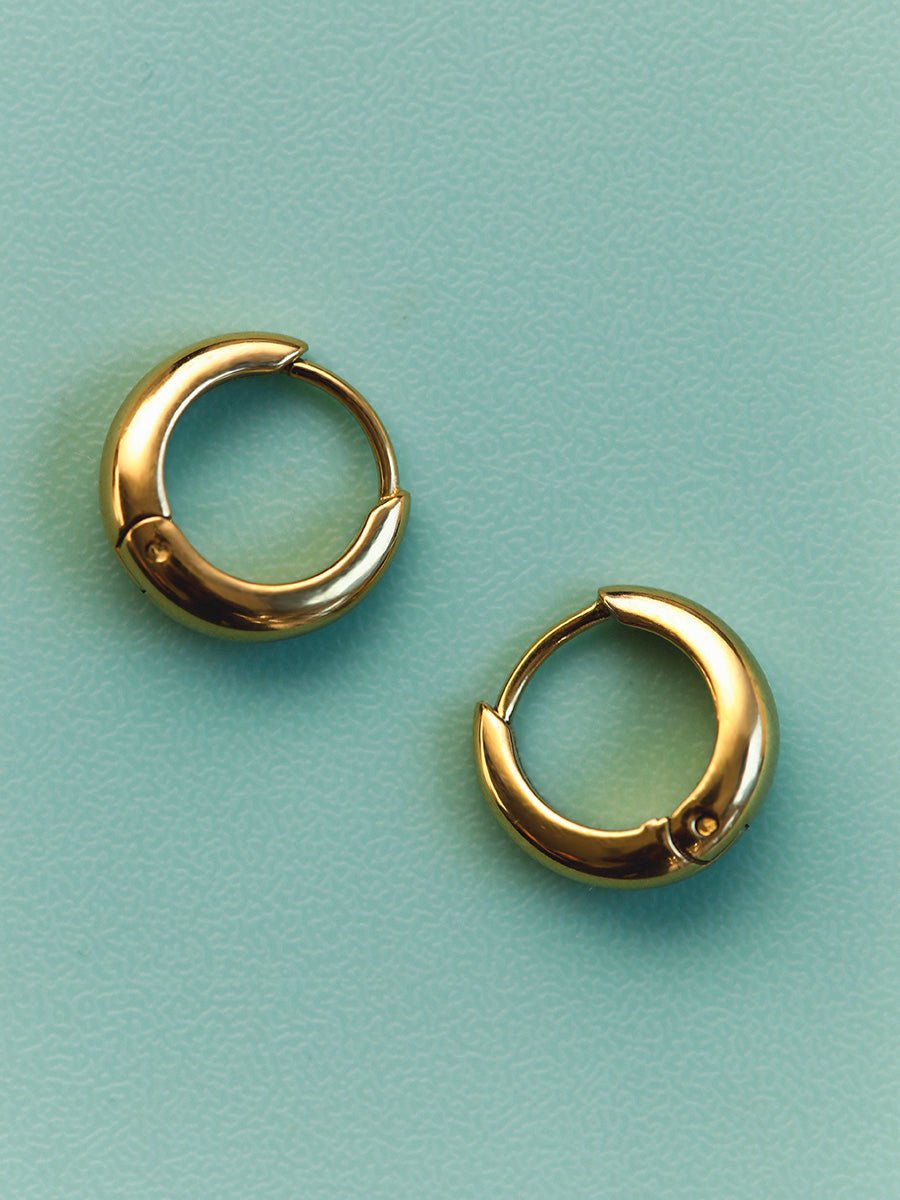 Graceful Dome Small Ohrringe Gold - icrush - schmuck