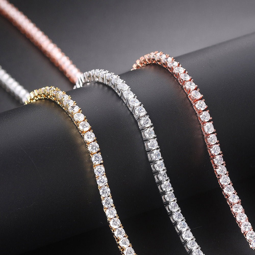 Handgefertigte VVS Moissanit Tennis - Kette (Alle Größen) - icrush - schmuck