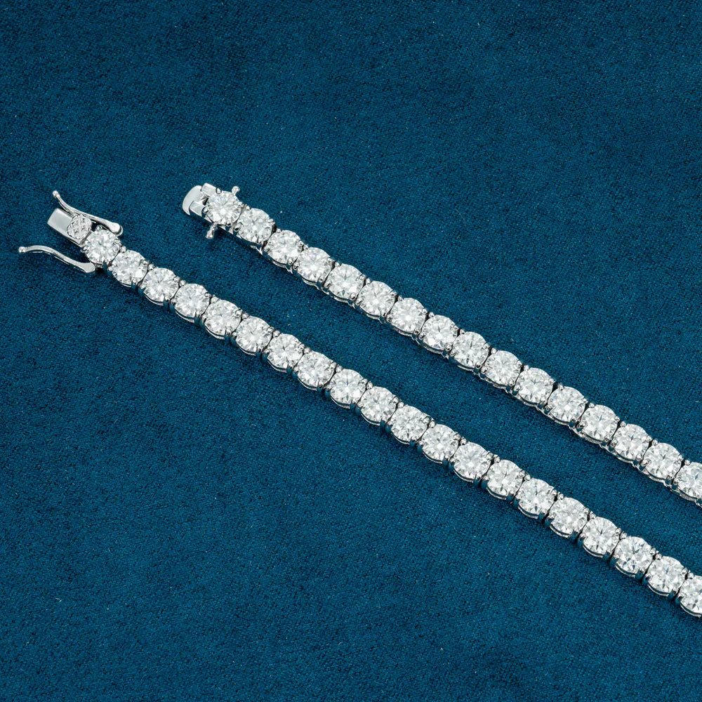 Handgefertigte VVS Moissanit Tennis - Kette (Alle Größen) - icrush - schmuck