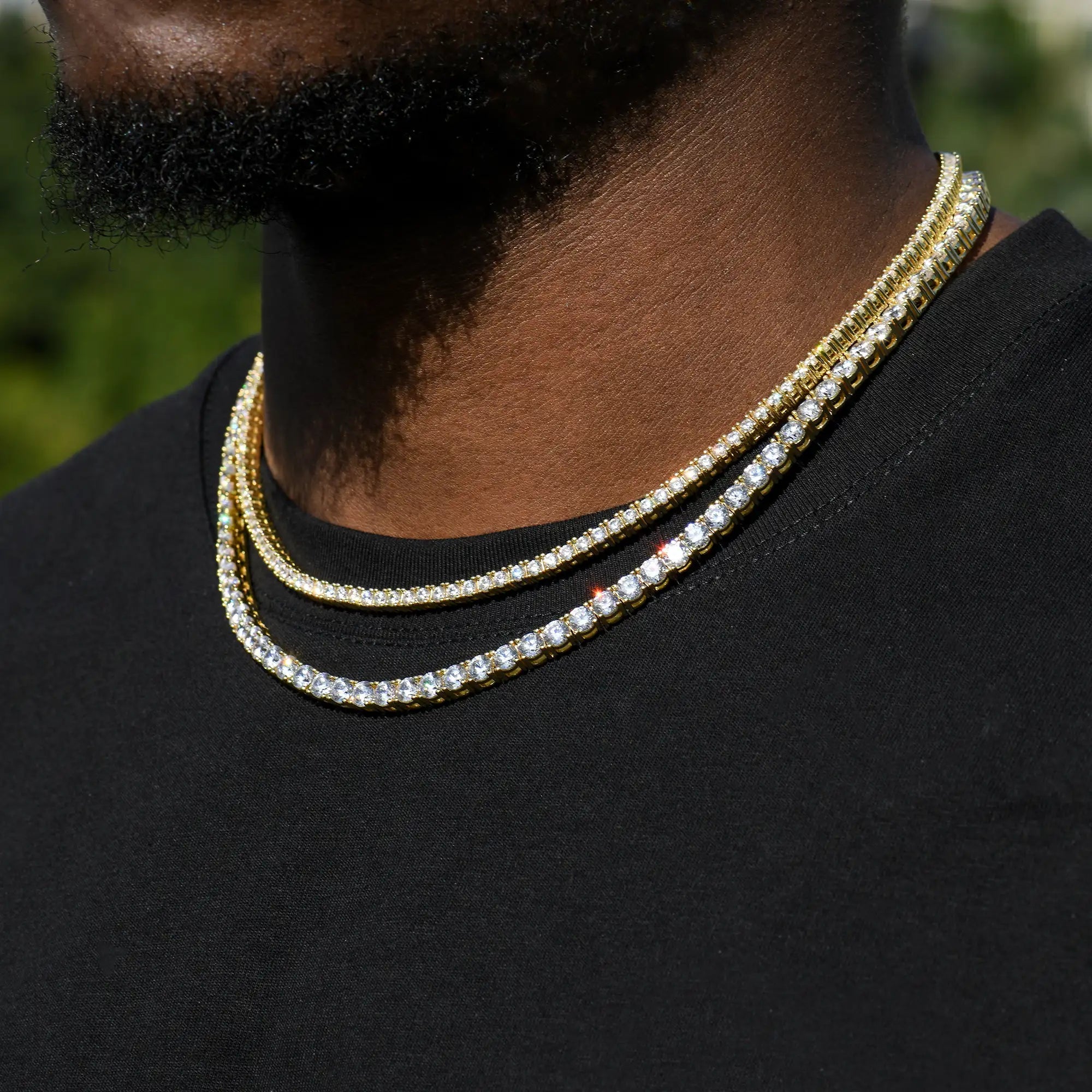 Handgefertigte VVS Moissanit Tennis - Kette (Alle Größen) - icrush - schmuck