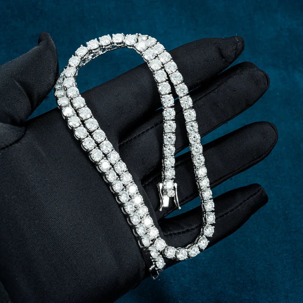 Handgefertigte VVS Moissanit Tennis - Kette (Alle Größen) - icrush - schmuck