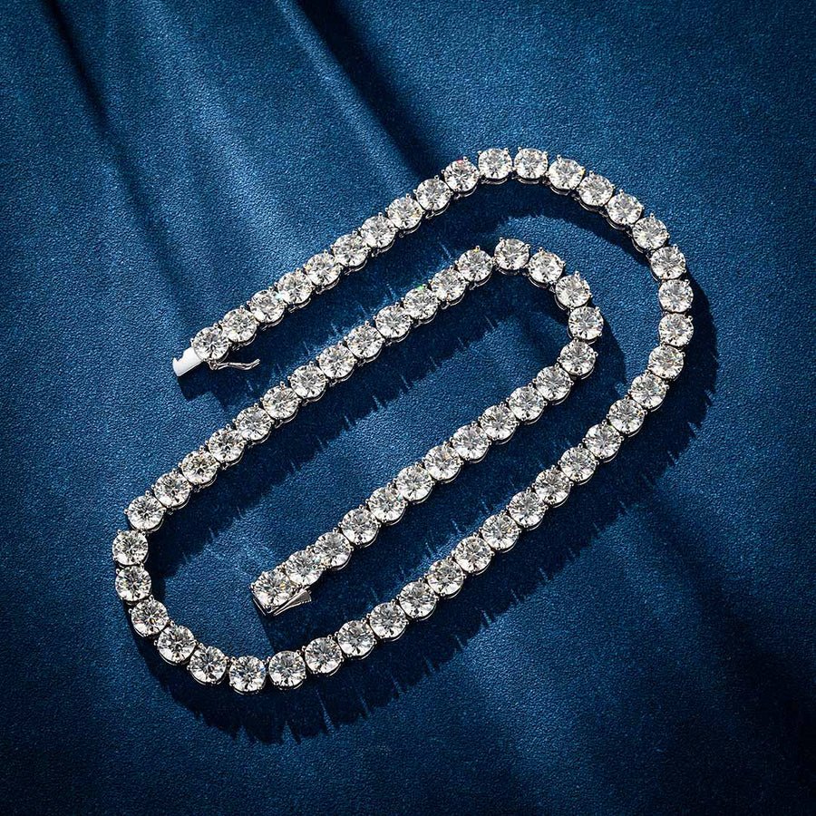 Handgefertigte VVS Moissanit Tennis - Kette (Alle Größen) - icrush - schmuck