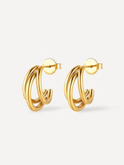 HANGING TRIO Mini Ohrringe Gold-Shopicrush