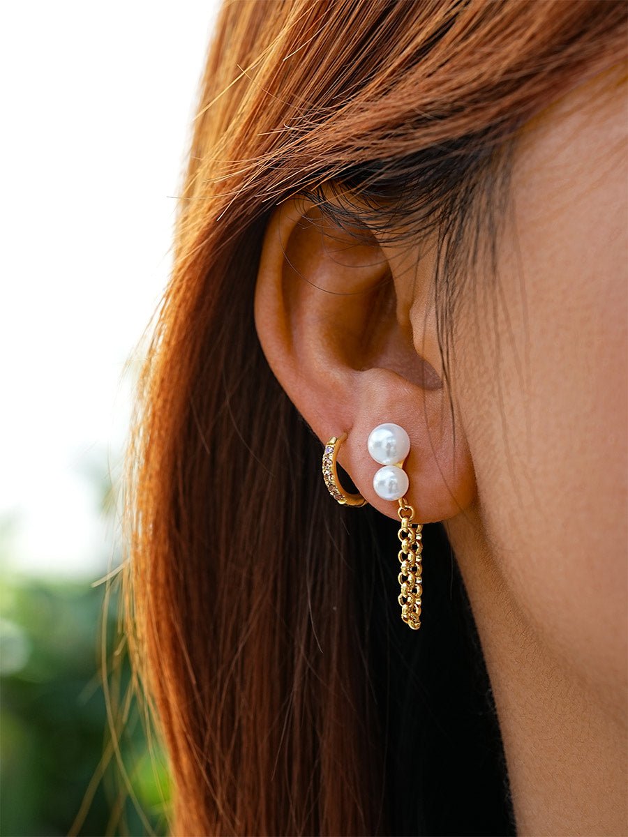 JOYFUL Pearl Ohrringe Silber-Shopicrush