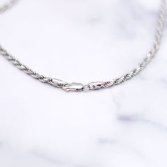 Kordelkette aus Sterlingsilber (3mm) - icrush - schmuck