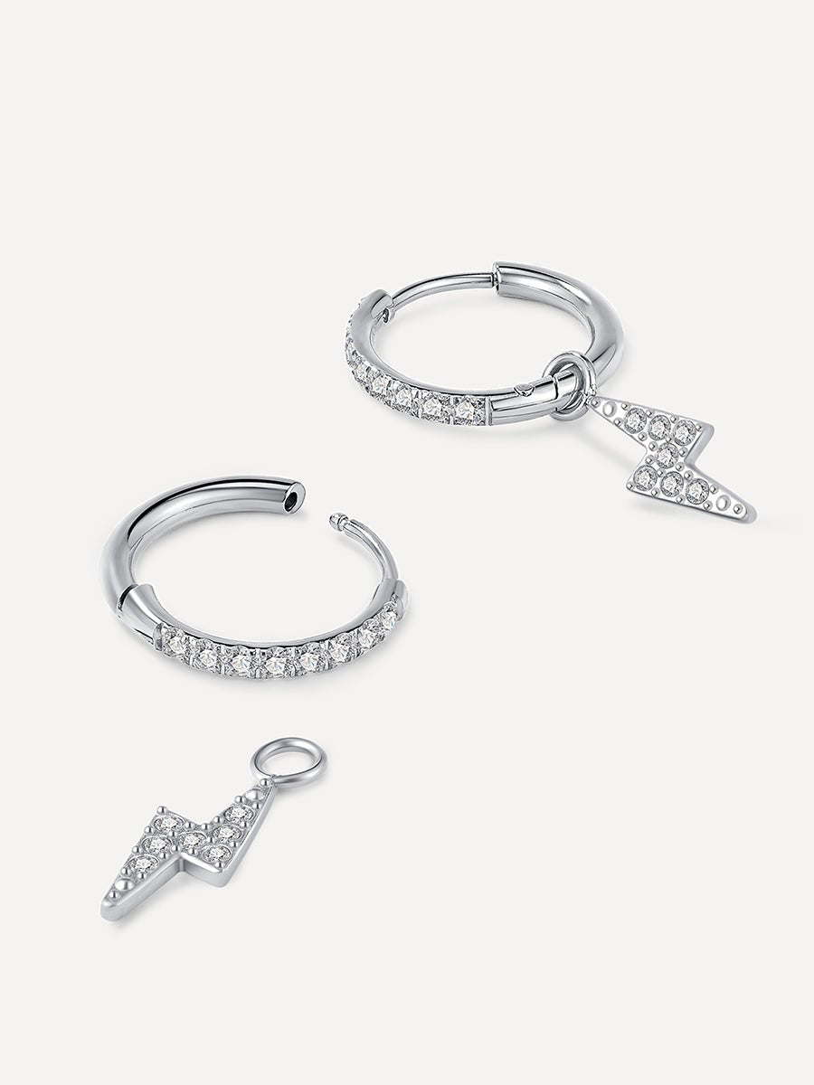 Lighting Shine Ohrringe Silber-Shopicrush