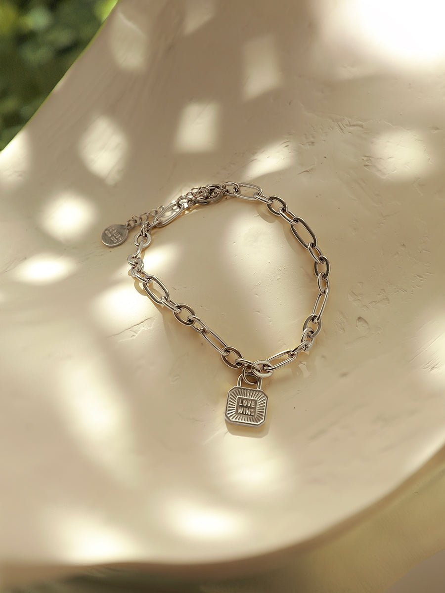 Love Wins ARMBAND Silber - icrush - schmuck