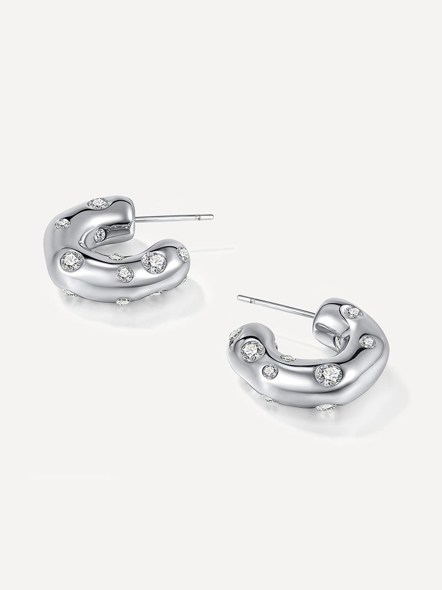 Meteorites Ohrringe Silber-Shopicrush