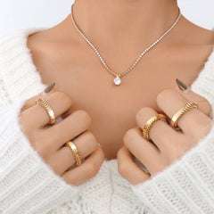 Mini Full Shine Kette Gold - icrush - schmuck