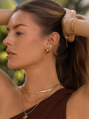 Mini-Ohrringe Slice Gold 9mm-Shopicrush