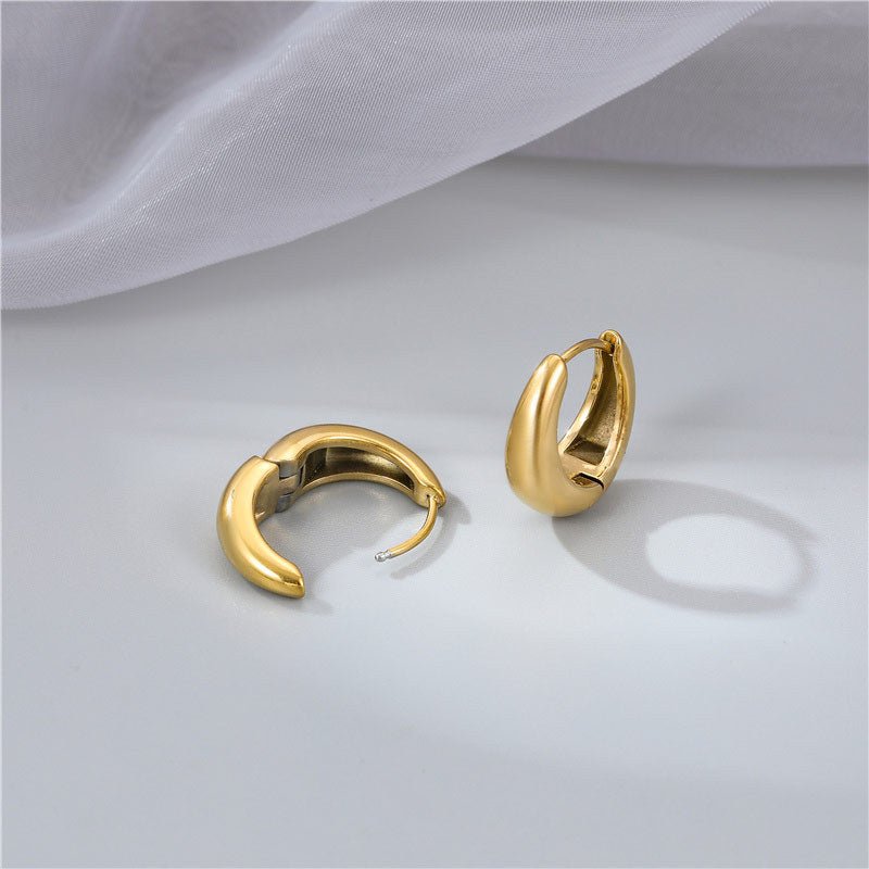 Minimalist Flowing Line Earrings - icrush - schmuck