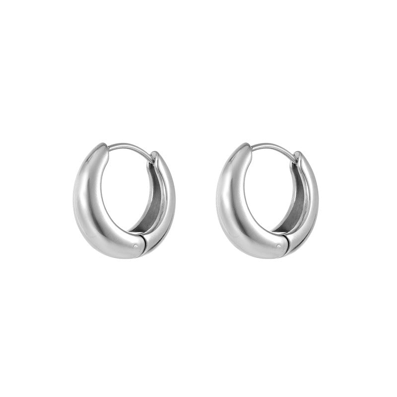 Minimalist Flowing Line Earrings - icrush - schmuck