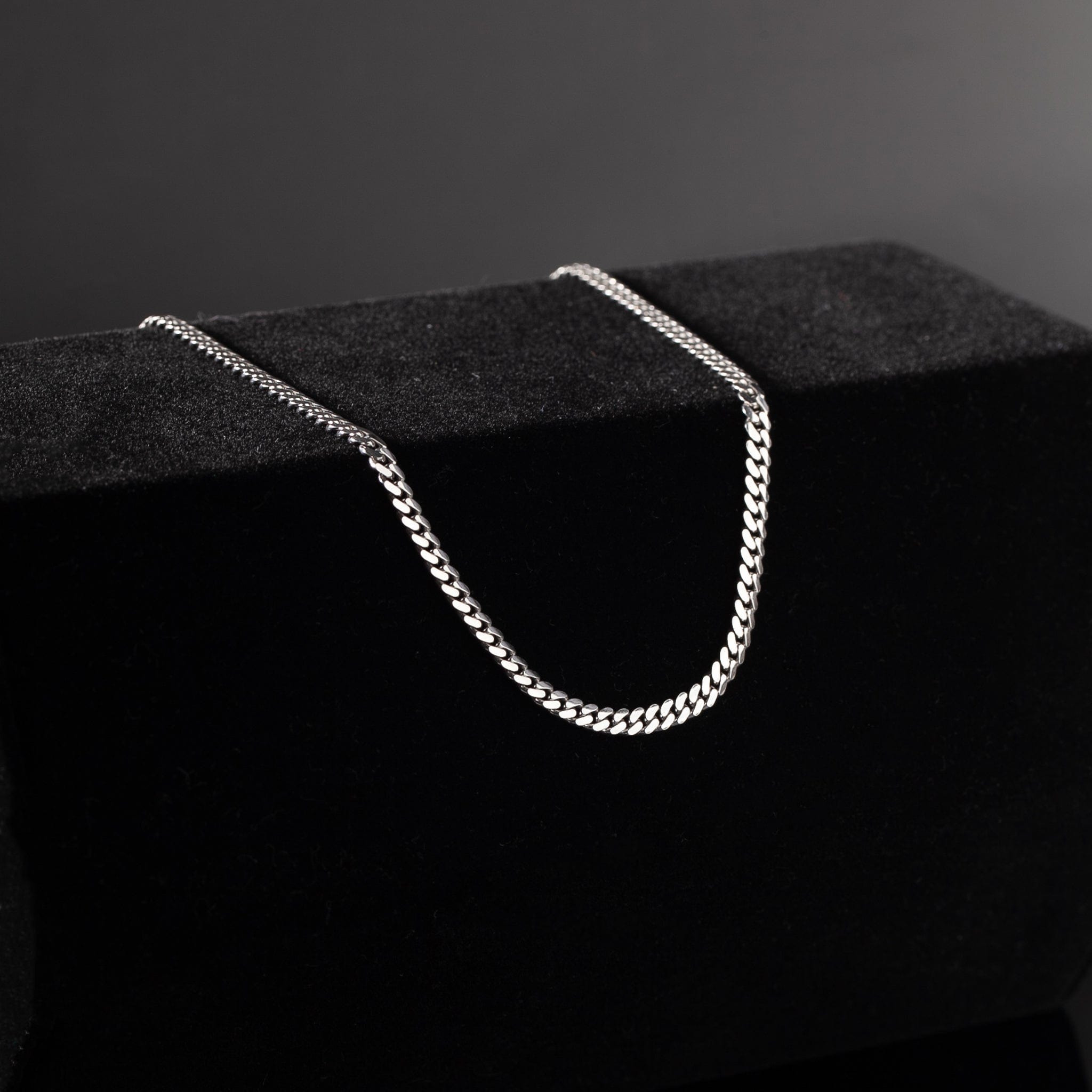 Panzerkette (3mm) aus 925er Sterlingsilber, Rhodiniert - icrush - schmuck