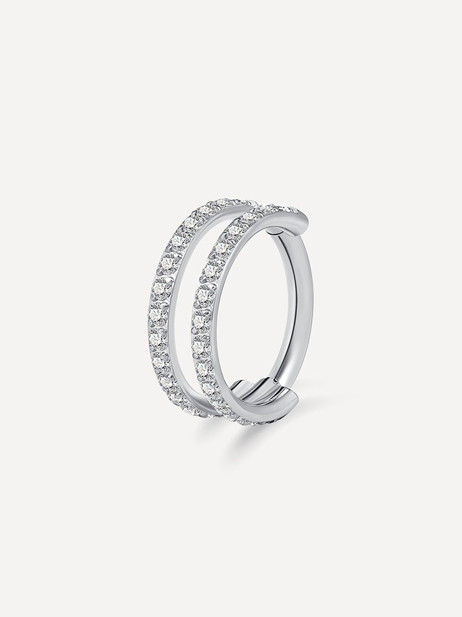 Parallel Shine Titan Piercing Silber-Shopicrush