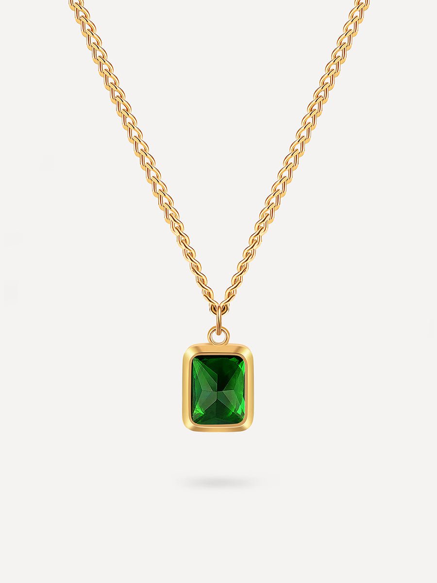 Retro Green Kette Gold-Shopicrush