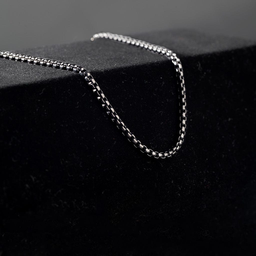 Robuste Vierkantkette (3mm) – Schwarzer Edelstahl - icrush - schmuck