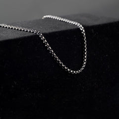 Robuste Vierkantkette (3mm) – Schwarzer Edelstahl - icrush - schmuck