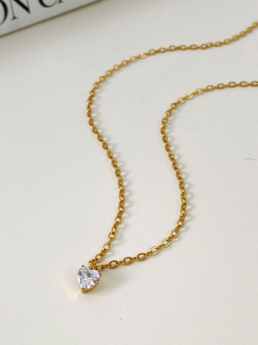 Shine Heart Kette Silber-Shopicrush