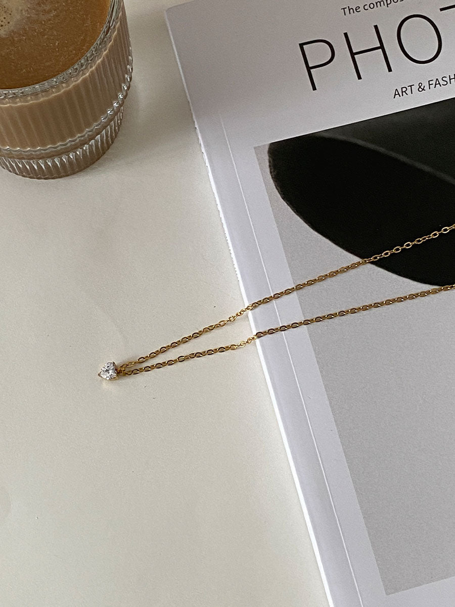 Shine Heart Kette Silber-Shopicrush