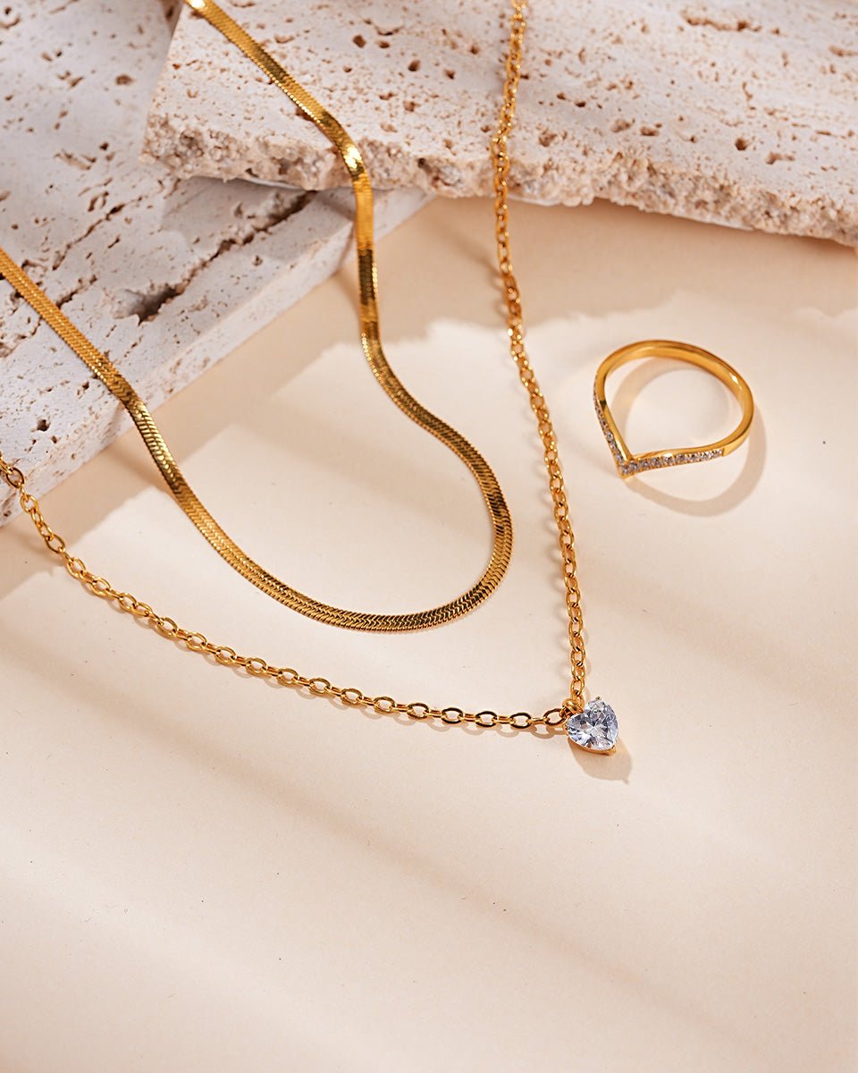 Shine Heart Kette Silber-Shopicrush