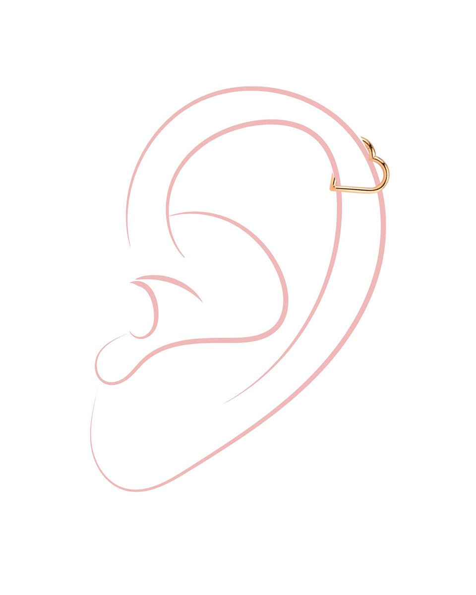 Simple Heart Titan Piercing Gold - icrush - schmuck