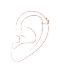 Simple Heart Titan Piercing Gold - icrush - schmuck