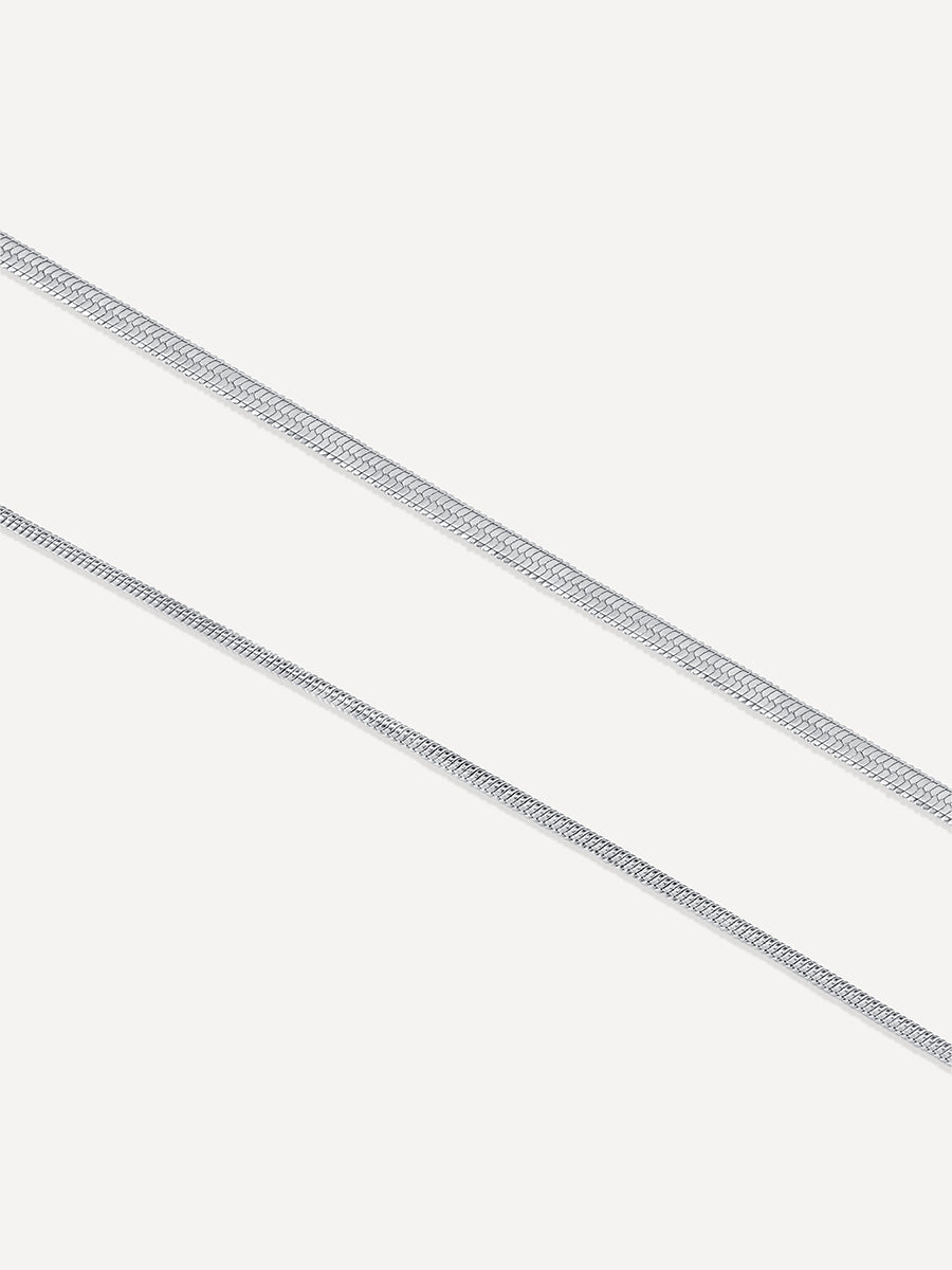 Sleek n Smooth Kette Silber-Shopicrush