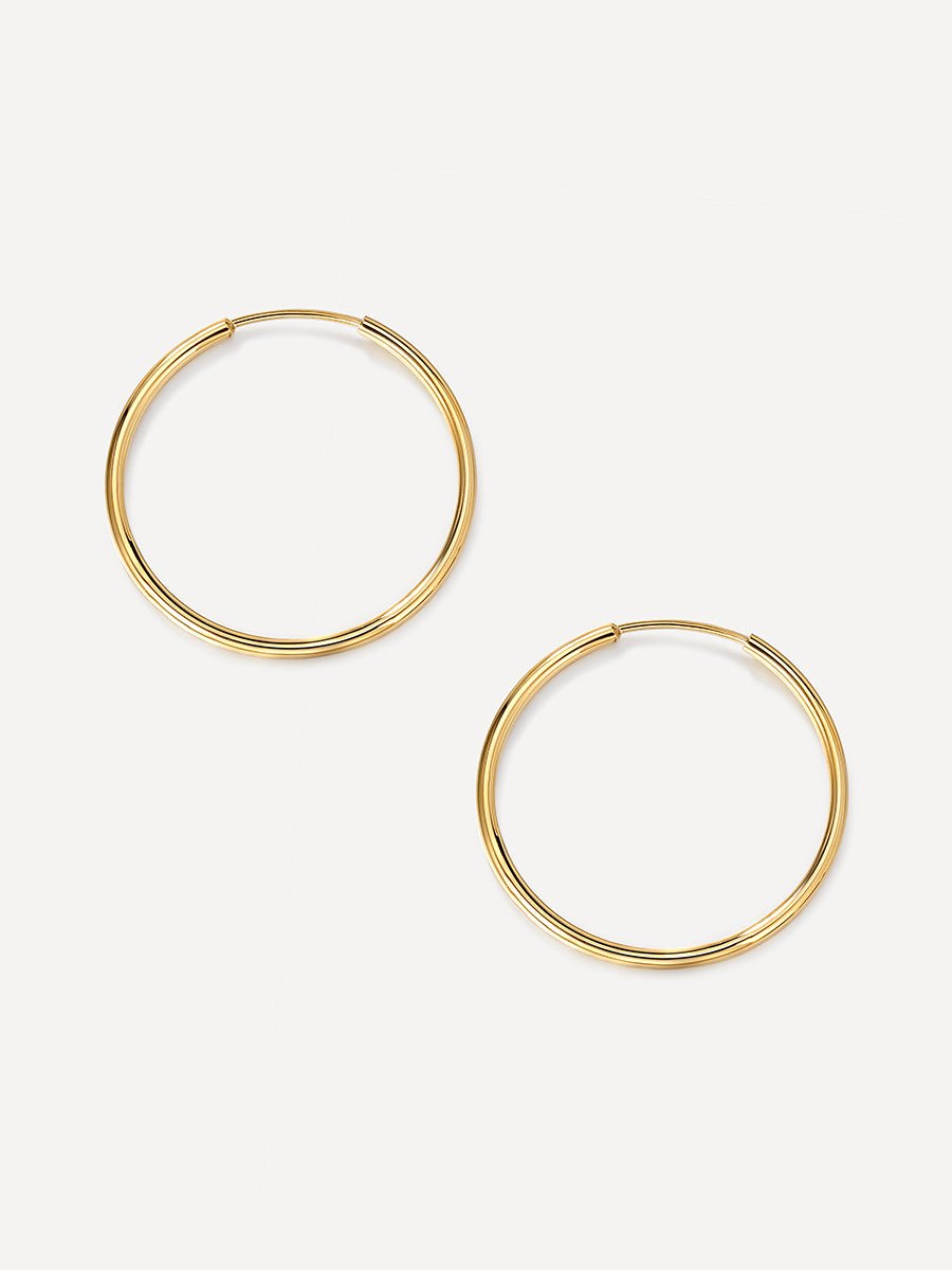 Slim Hoop Large Ohrringe Gold-Shopicrush