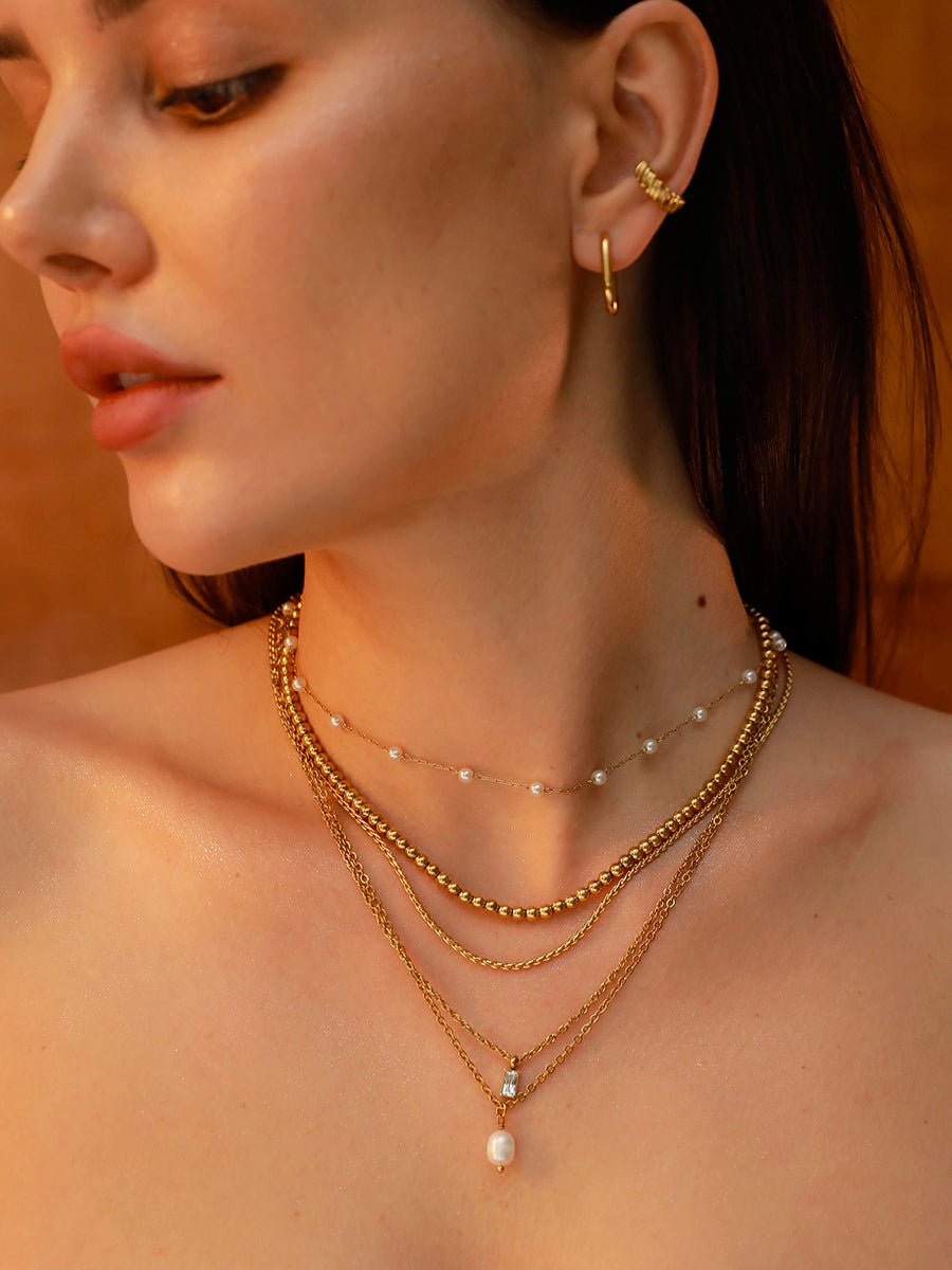 Small Square Hoop Ohrringe Gold - icrush - schmuck