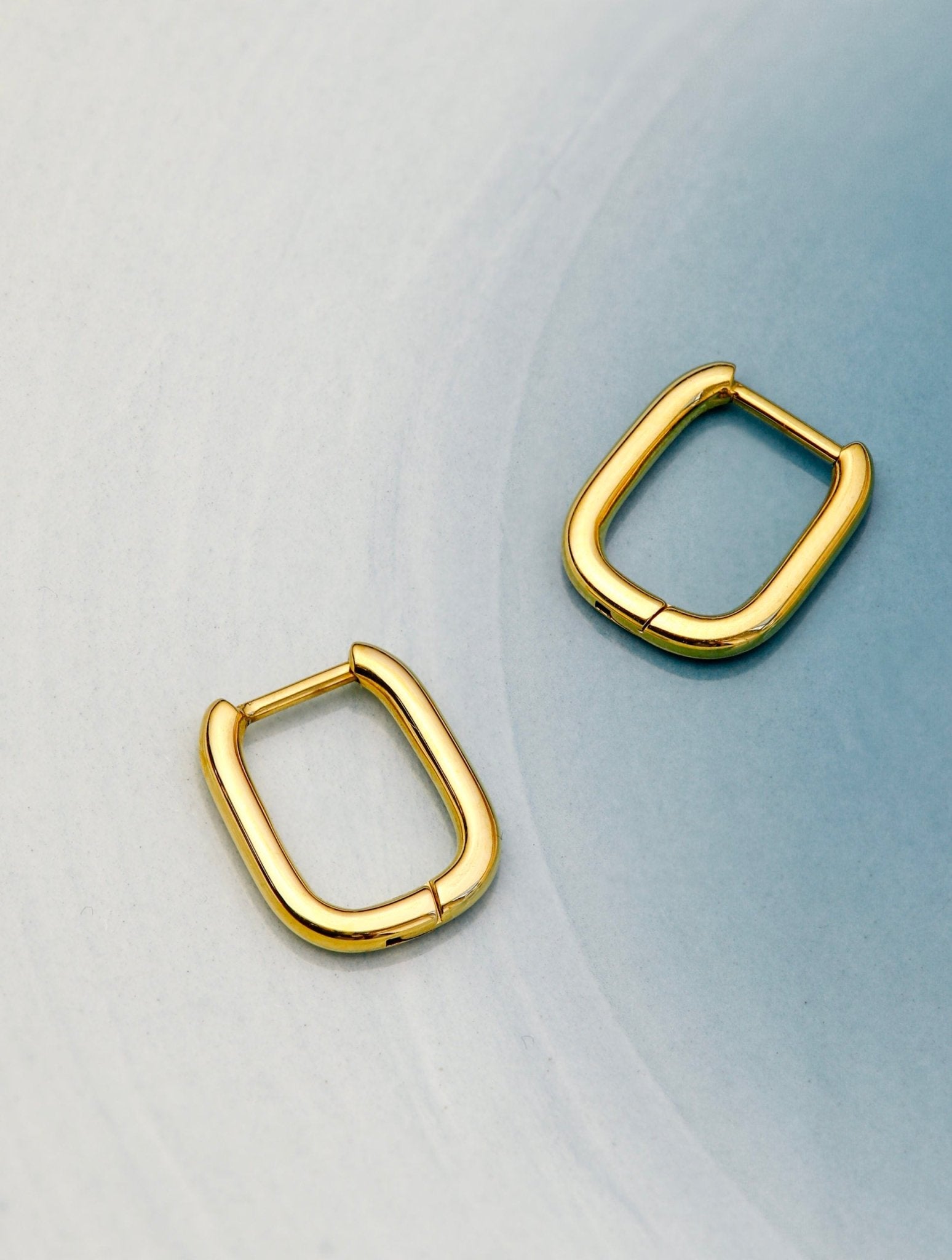 Small Square Hoop Ohrringe Gold - icrush - schmuck