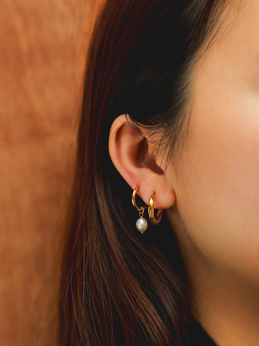 Small Twist Hoop Ohrringe Gold-Shopicrush